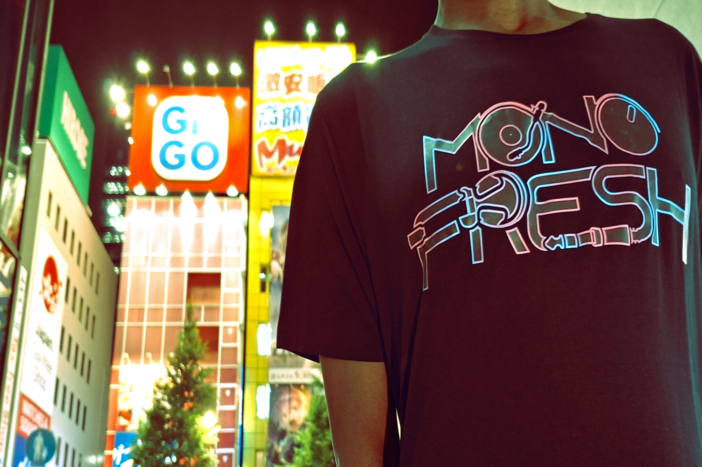 MONOFRESH Black/Neon t-shirt